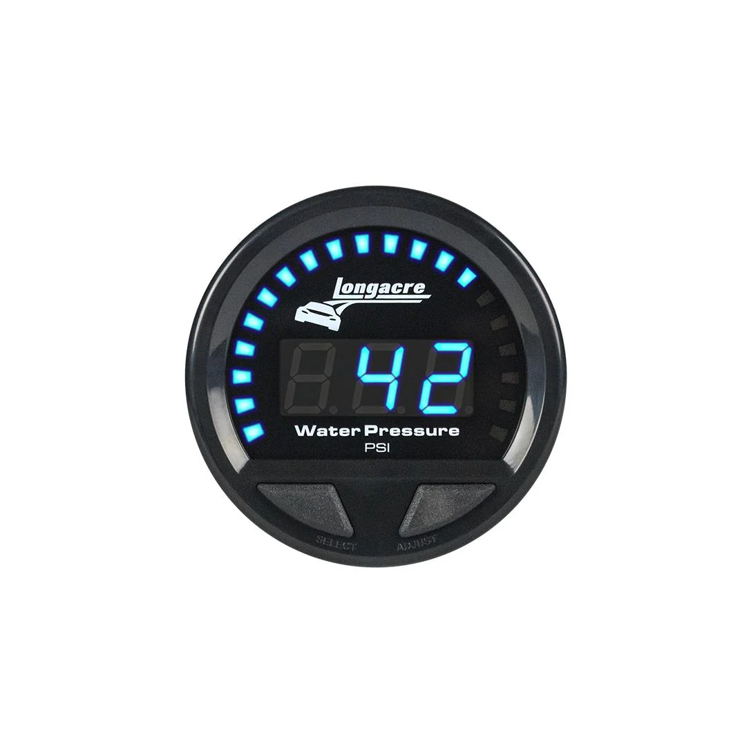 Digital Elite LED Waterproof Gauges, Water Pressure 0-60 psi, Sensor Included