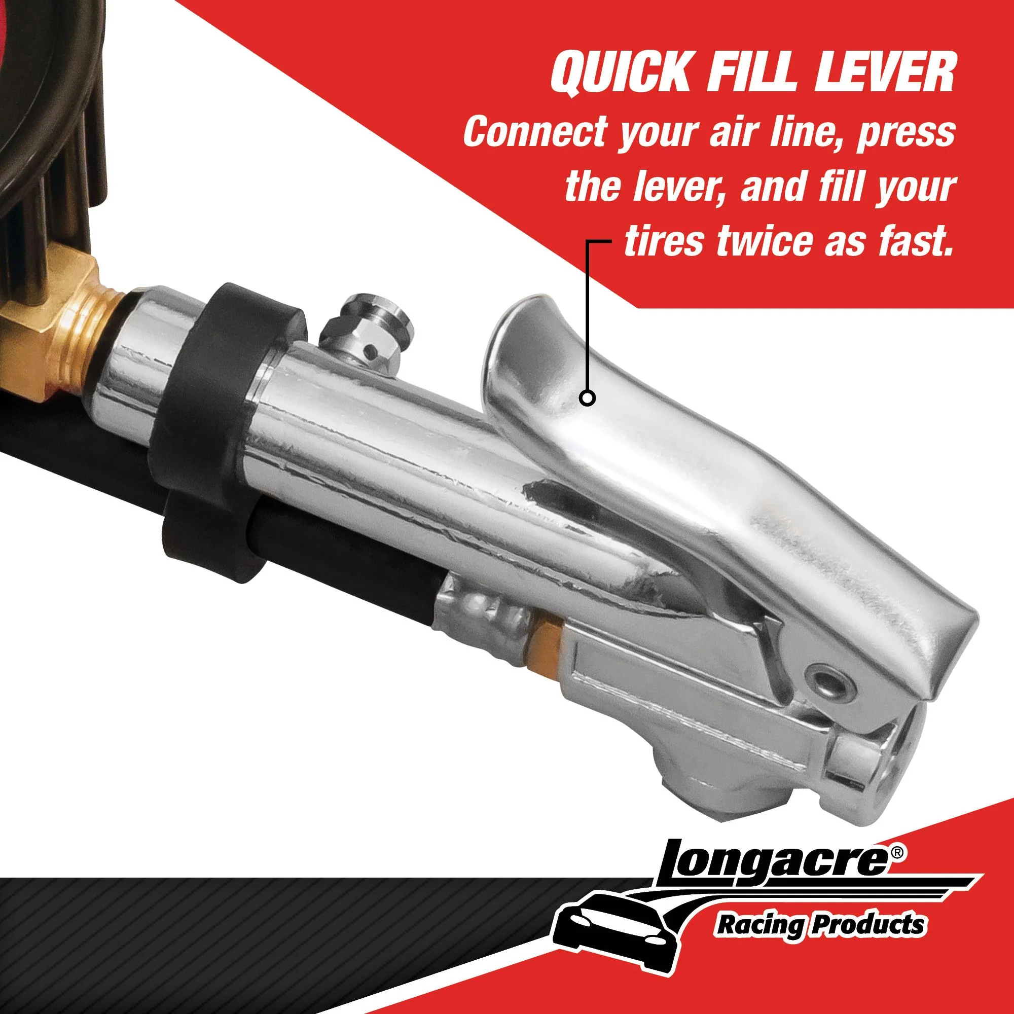 Liquid Filled 2½" GID Quick Fill Tire Gauge 0-60 psi - Image 5