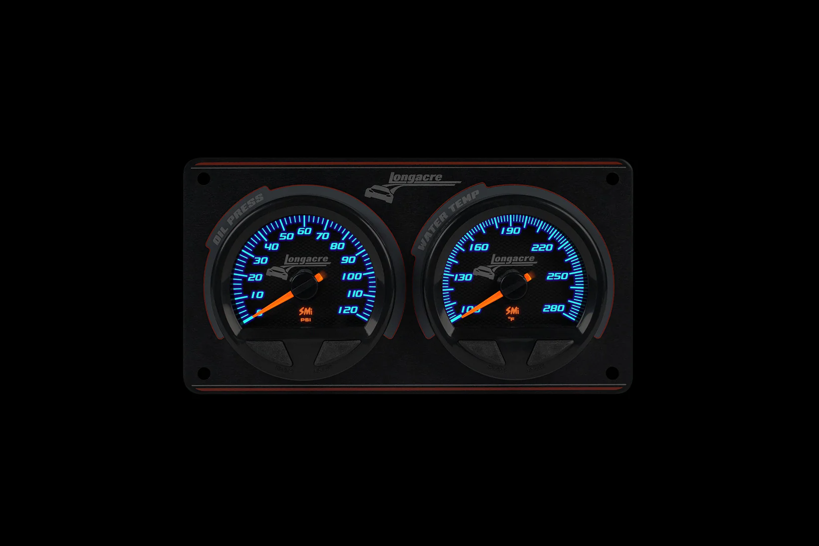 SMi⢠Elite Waterproof Gauge Panel, 2 Gauge Oil Pressure/Water Temperature - Image 2