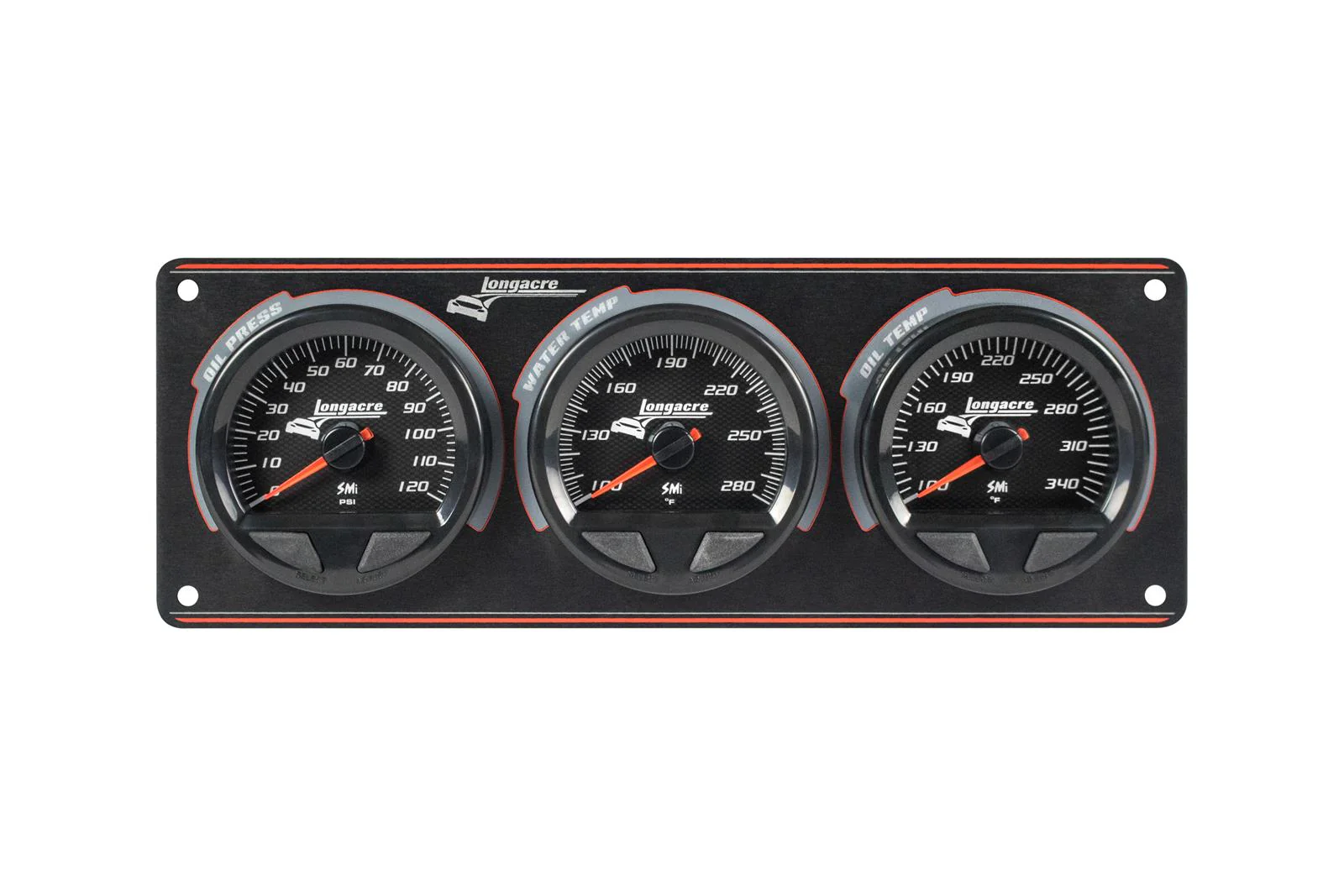 SMi⢠Elite Waterproof Gauge Panel, 3 Gauge Oil Pressure/Water Temperature/Oil Temperature - Image 3
