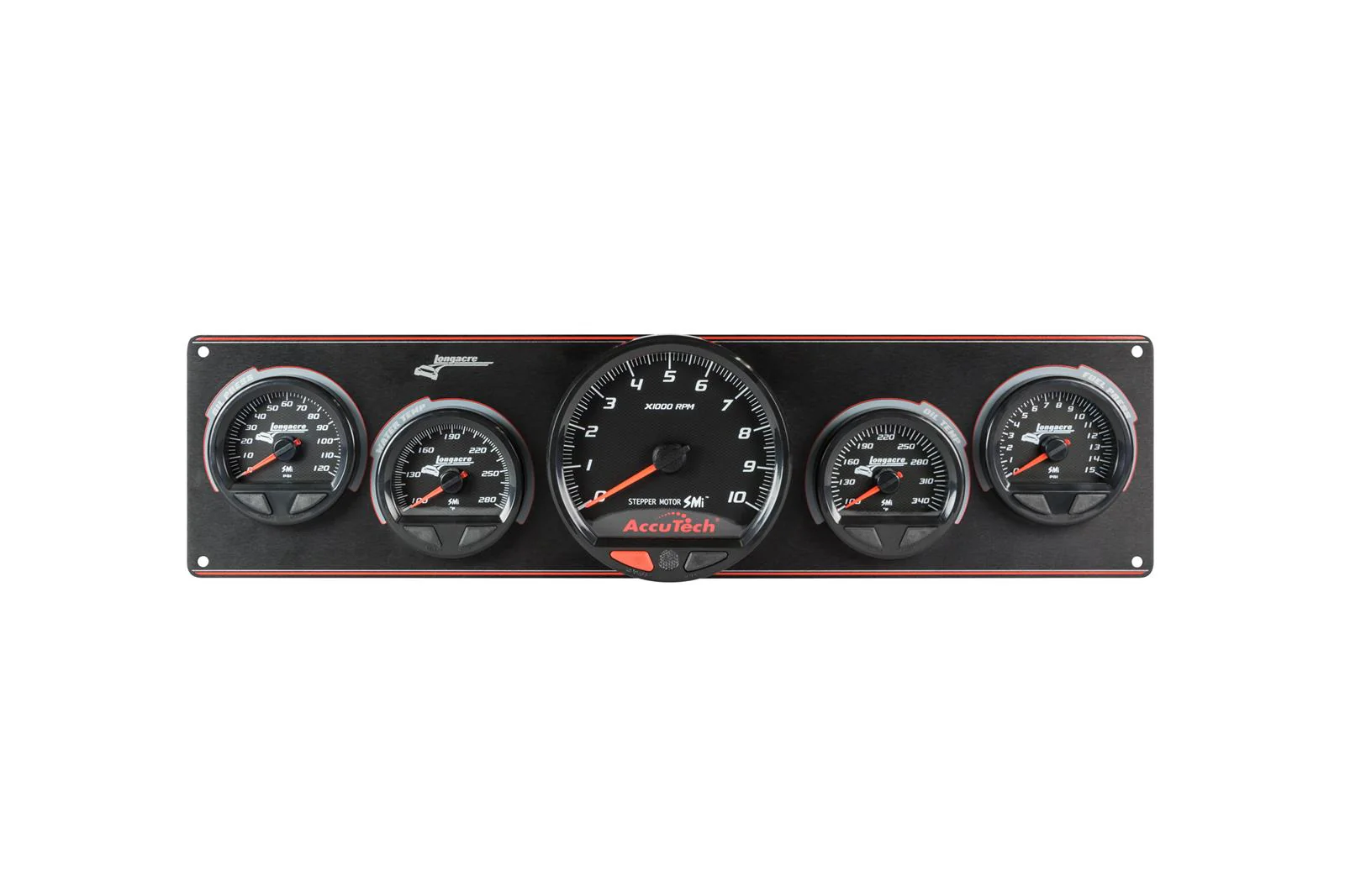 SMiâ„¢ Elite Waterproof Gauge Panel, 4 Gauge Oil Pressure/Water Temperature/Oil Temperature/Fuel Pressure/Tach - Image 3