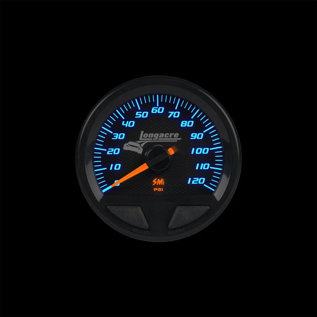 SMi⢠Elite Waterproof Gauges, Oil Pressure 0-120 psi, Sensor Not Included - Image 2