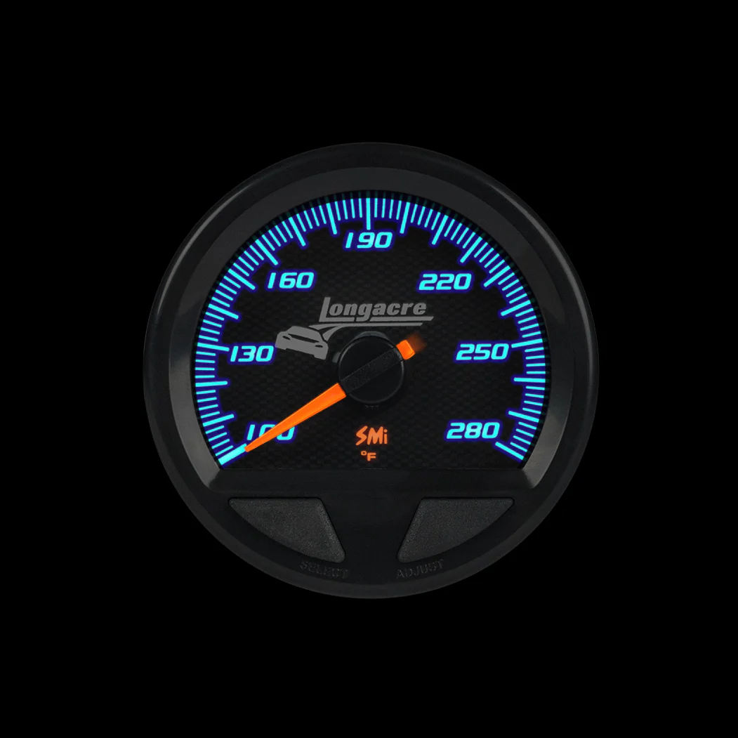 SMi⢠Elite Waterproof Gauges, Water Temperature/Oil Temperature 100-280, Sensor Not Included - Image 2