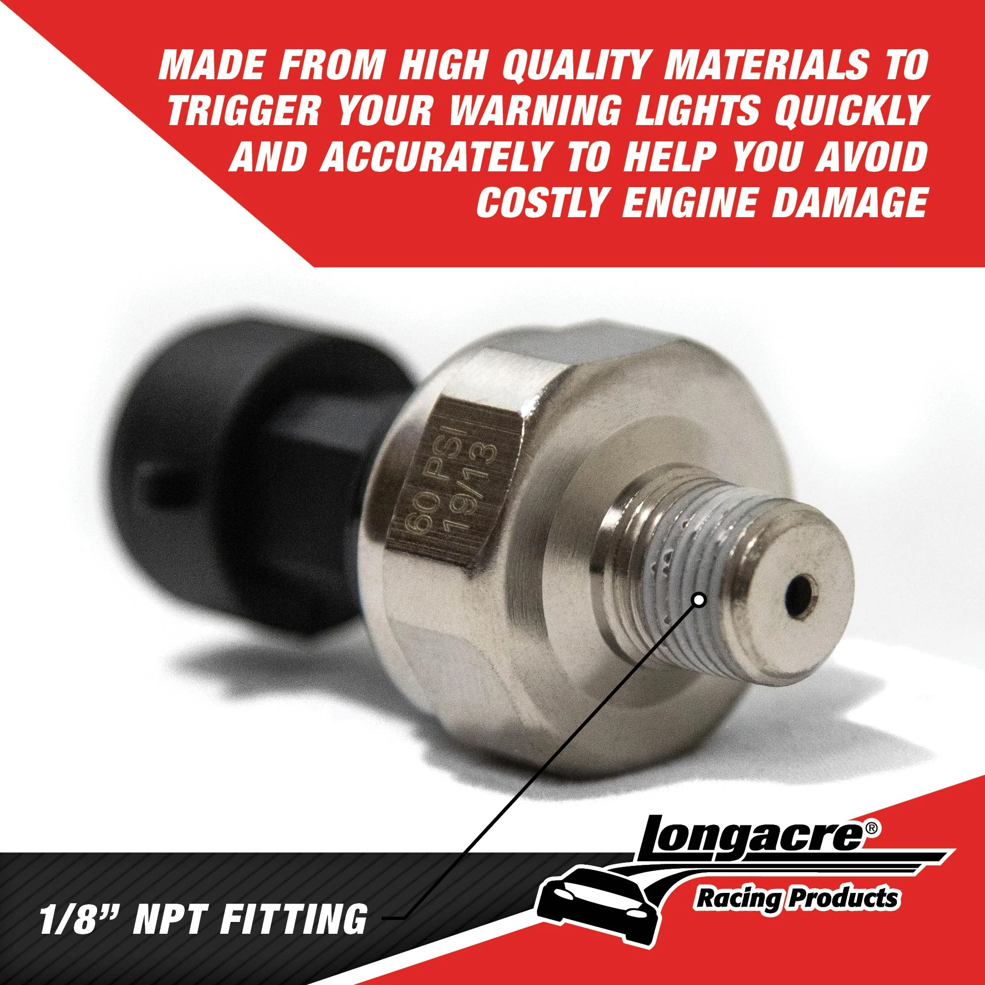 SMiâ„¢ Pressure Sensor - 0-15 psi Fuel Pressure, 0-60 Water Pressure - Image 3